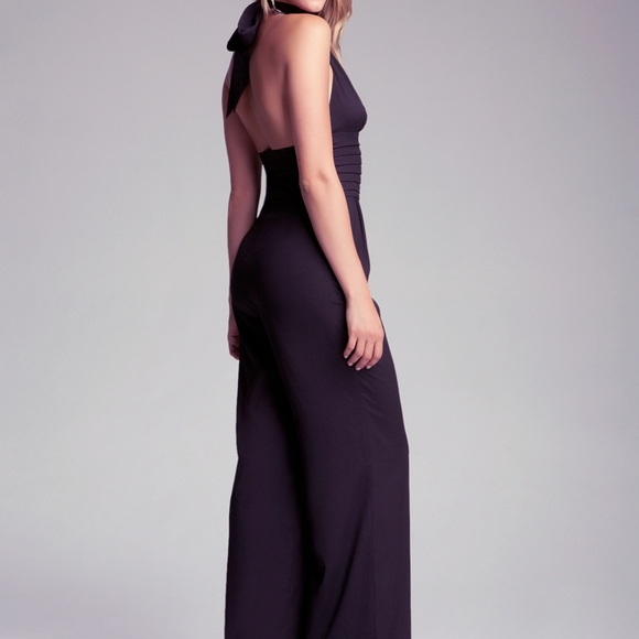 Bebe scarf tie jumpsuit - Picture 2 of 5